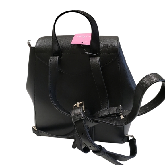 Kate Spade  Black lizzie medium flap backpack - Picture 7 of 7